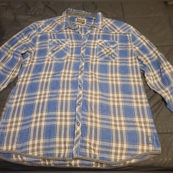 BKE VINTAGE BUTTON DOWN FLANNEL MEN'S  XXXL - Picture 3 of 5